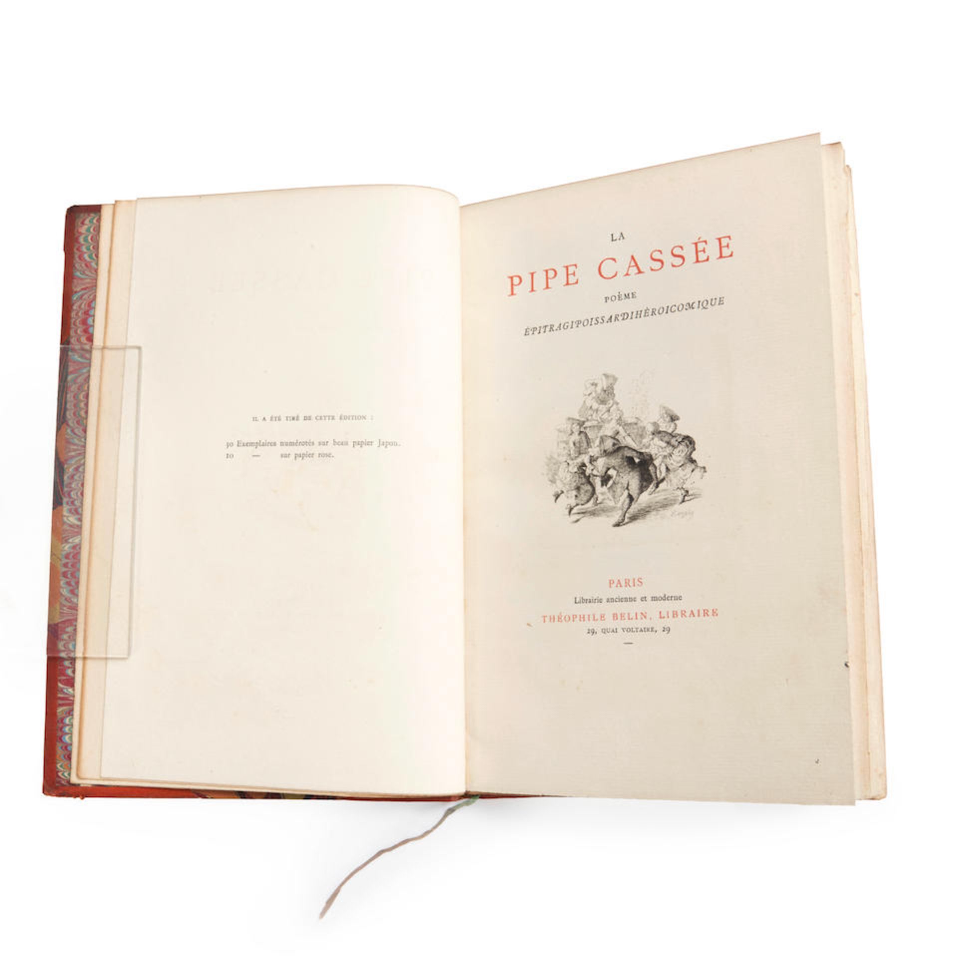 MESPLES, PAUL-EUGENE. 1849-1924. La Pipe Cassee: Poeme Epitragipoissardiheroicomique. Paris: The... - Bild 3 aus 4