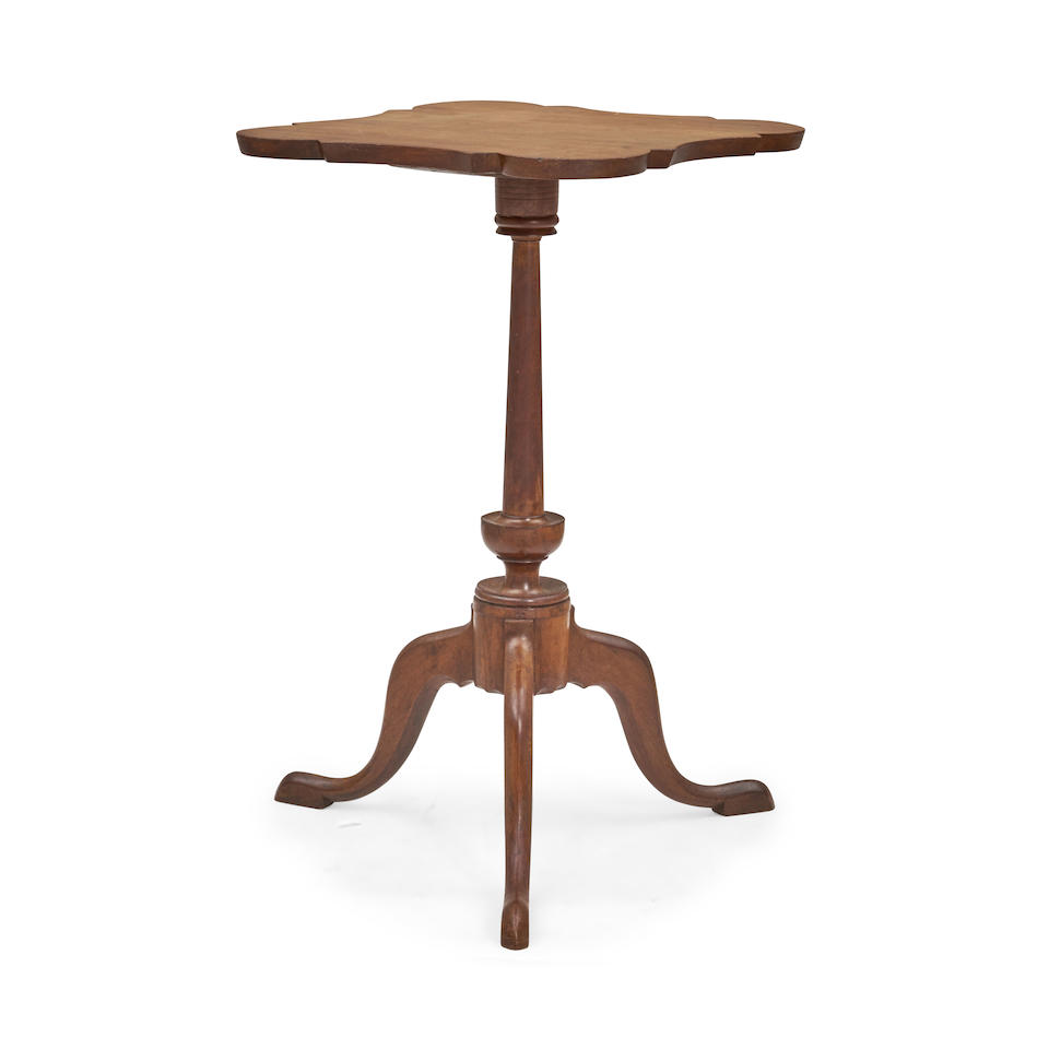 Queen Anne Cherry Candlestand, Chapin School, Connecticut River Valley, c. 1770-90. - Image 3 of 3