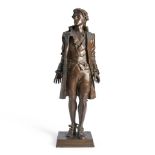 FREDERICK WILLIAM MACMONNIES (1863-1937) Nathan Hale 71.8 x 15.0 x 20.0 cm (28 1/4 x 5 3/4 x 7 3...