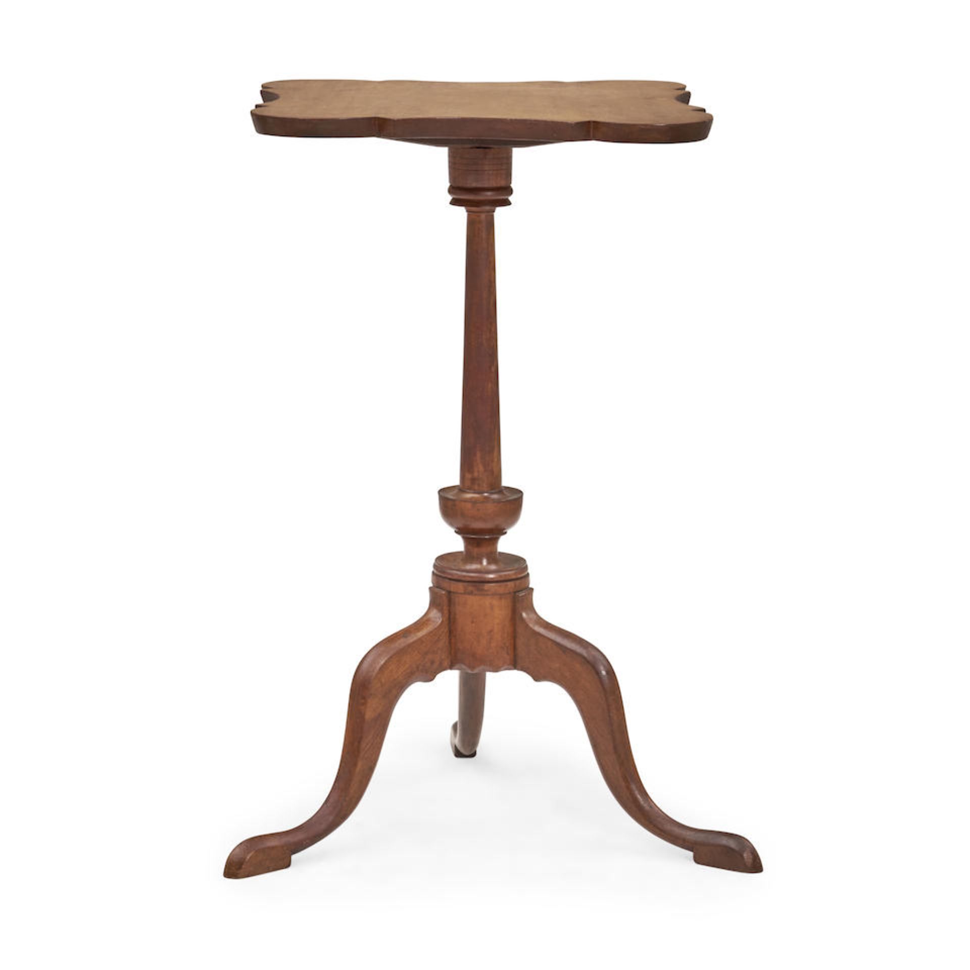 Queen Anne Cherry Candlestand, Chapin School, Connecticut River Valley, c. 1770-90.