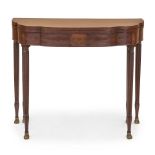 Federal Mahogany and Cherry Card Table, New York, New York, c. 1800.