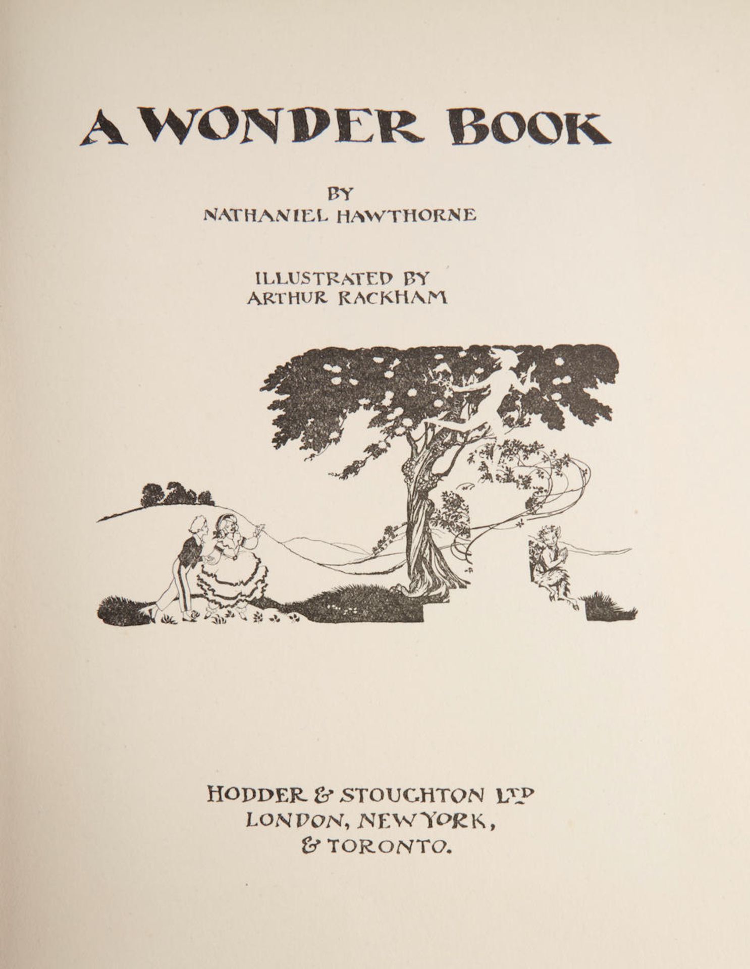 RACKHAM, ARTHUR. 1867-1939. HAWTHORNE, NATHANIEL. 1804-1864. A Wonder Book. London, New York and... - Image 3 of 4