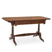 Classical Mahogany and Mahogany-veneered Cherry Sofa Table, attributed to Duncan Phyfe (1770-185...