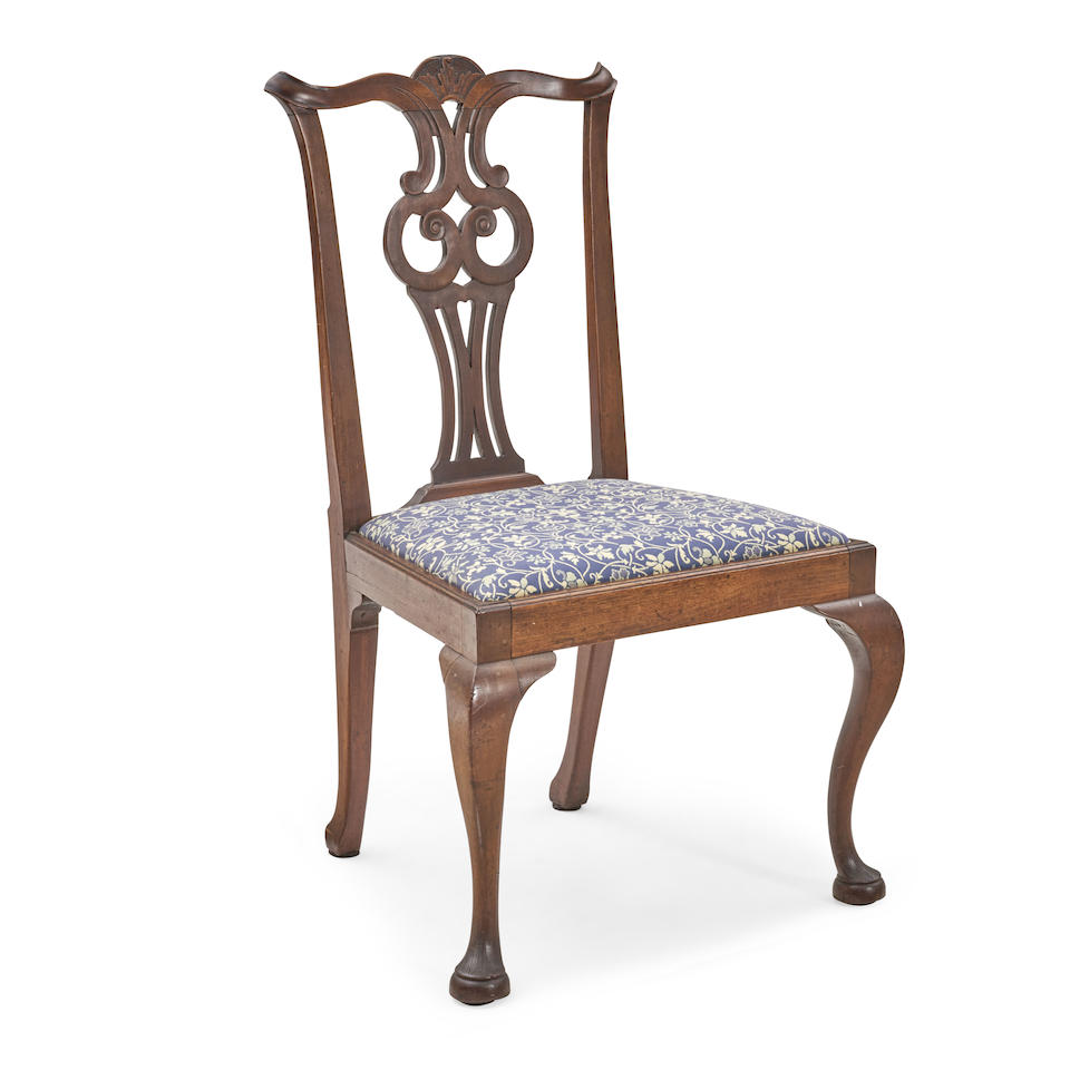 Chippendale Walnut and White Pine Side Chair, attributed to James Graham (1728-1808) or Nathanie... - Image 2 of 4