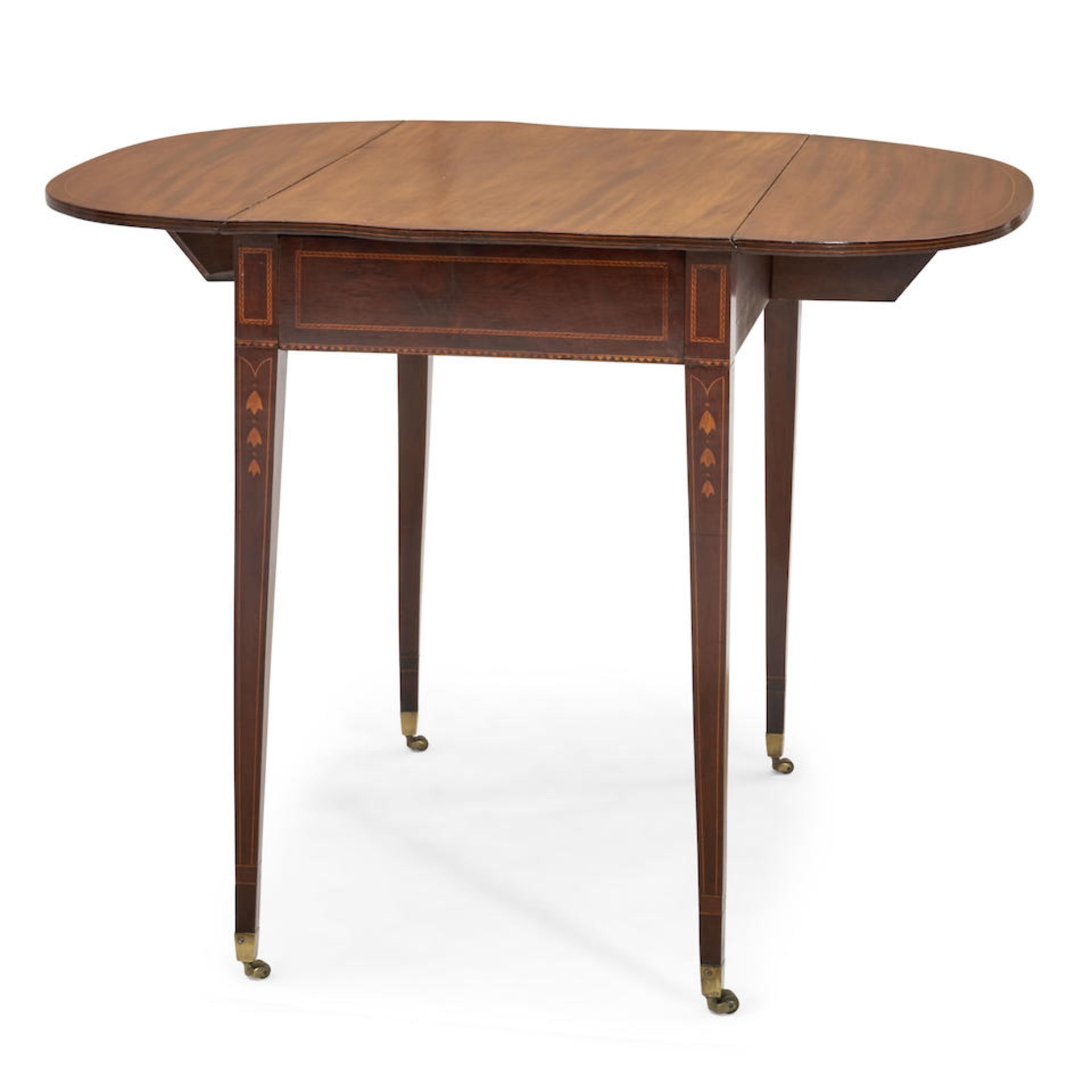 Federal Inlaid Mahogany and White Pine Pembroke Table, Rhode Island, 1790-1815.