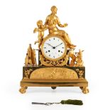 Directoire Ormolu Mantel Clock, France, circa 1800.
