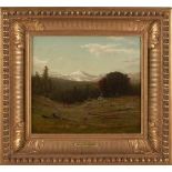 RICHARD WILLIAM HUBBARD (American, 1817-1888) View to the Mountains, 1879 framed 54.0 x 50.0 x 7...
