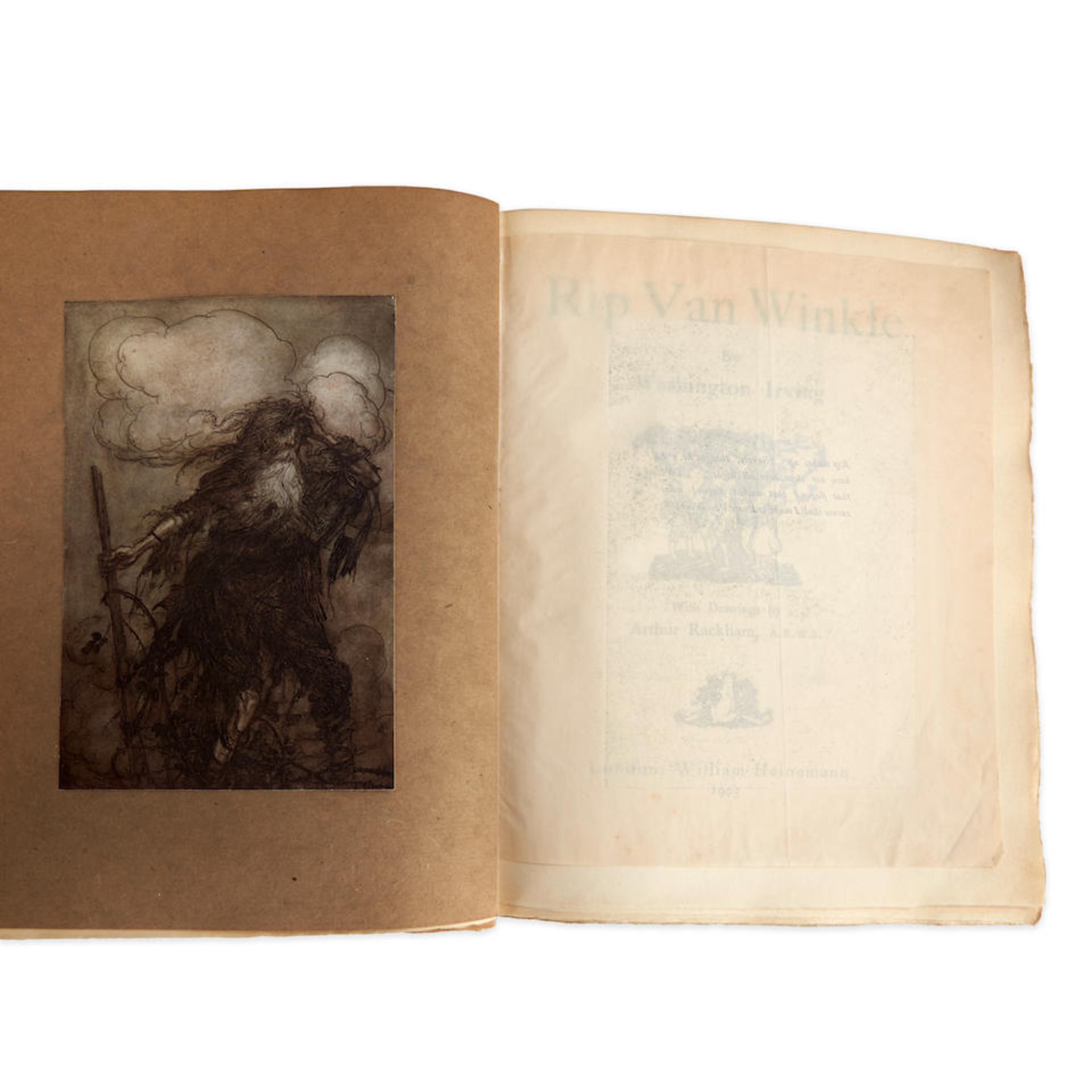 RACKHAM, ARTHUR. 1867-1939. IRVING, WASHINGTON. 1783-1859. Rip Van Winkle. London: William Heine... - Bild 3 aus 3