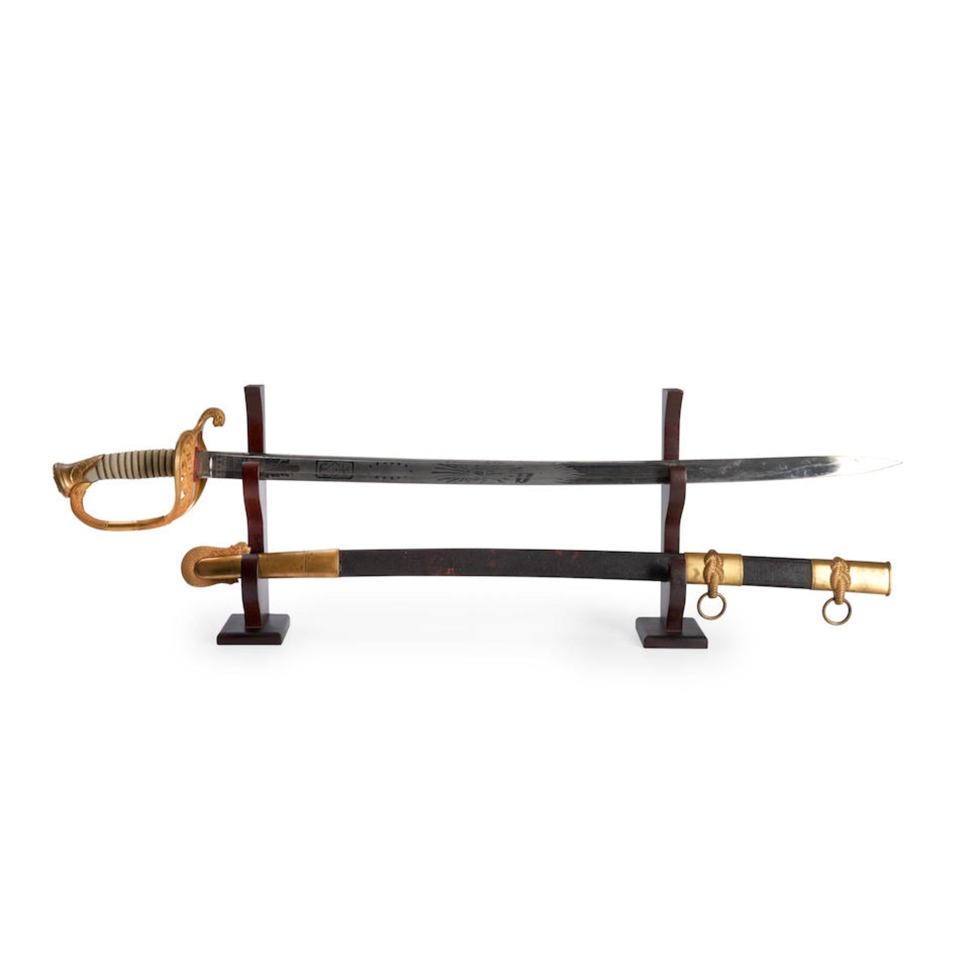 Model 1852 U.S. Navy Presentation Sword, Tiffany & Co., New York, New York, and Paul D. Luneschl... - Image 3 of 3