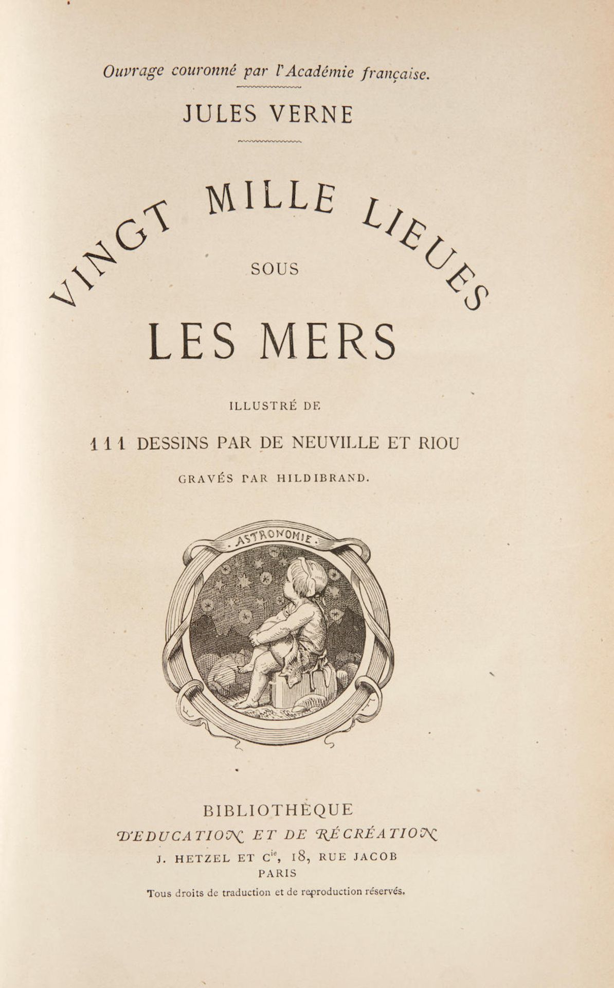 HETZEL ILLUSTRATED EDITIONS OF JULES VERNE. VERNE, JULES. 1828-1905. A group of collected works ... - Image 2 of 4