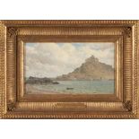 WILLIAM TROST RICHARDS (American, 1833-1905) St. Michael's Mount (Mont-Saint-Michel) (framed 23....