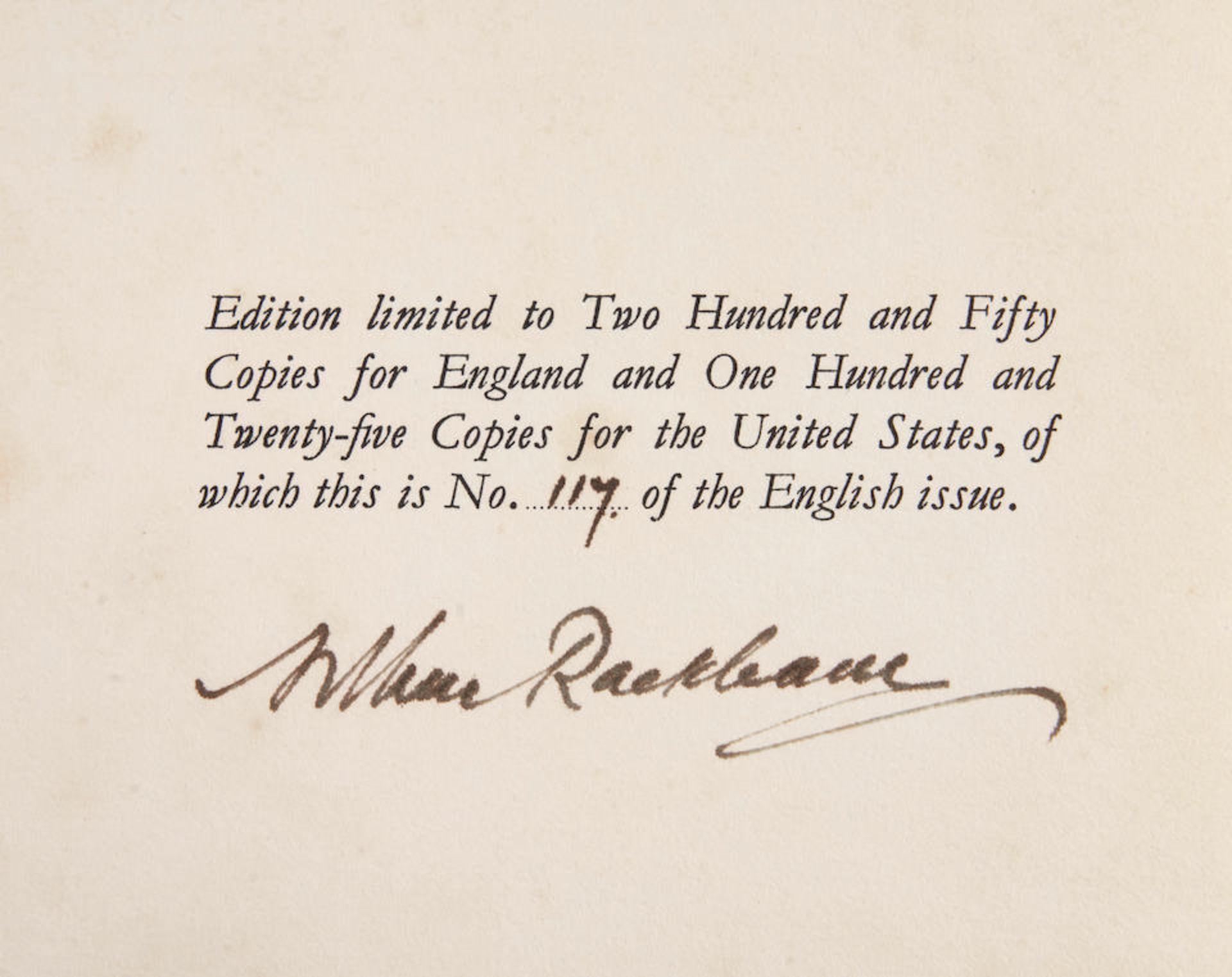 RACKHAM, ARTHUR. 1867-1939. IRVING, WASHINGTON. 1783-1859. The Legend of Sleepy Hollow. London: ... - Image 2 of 3