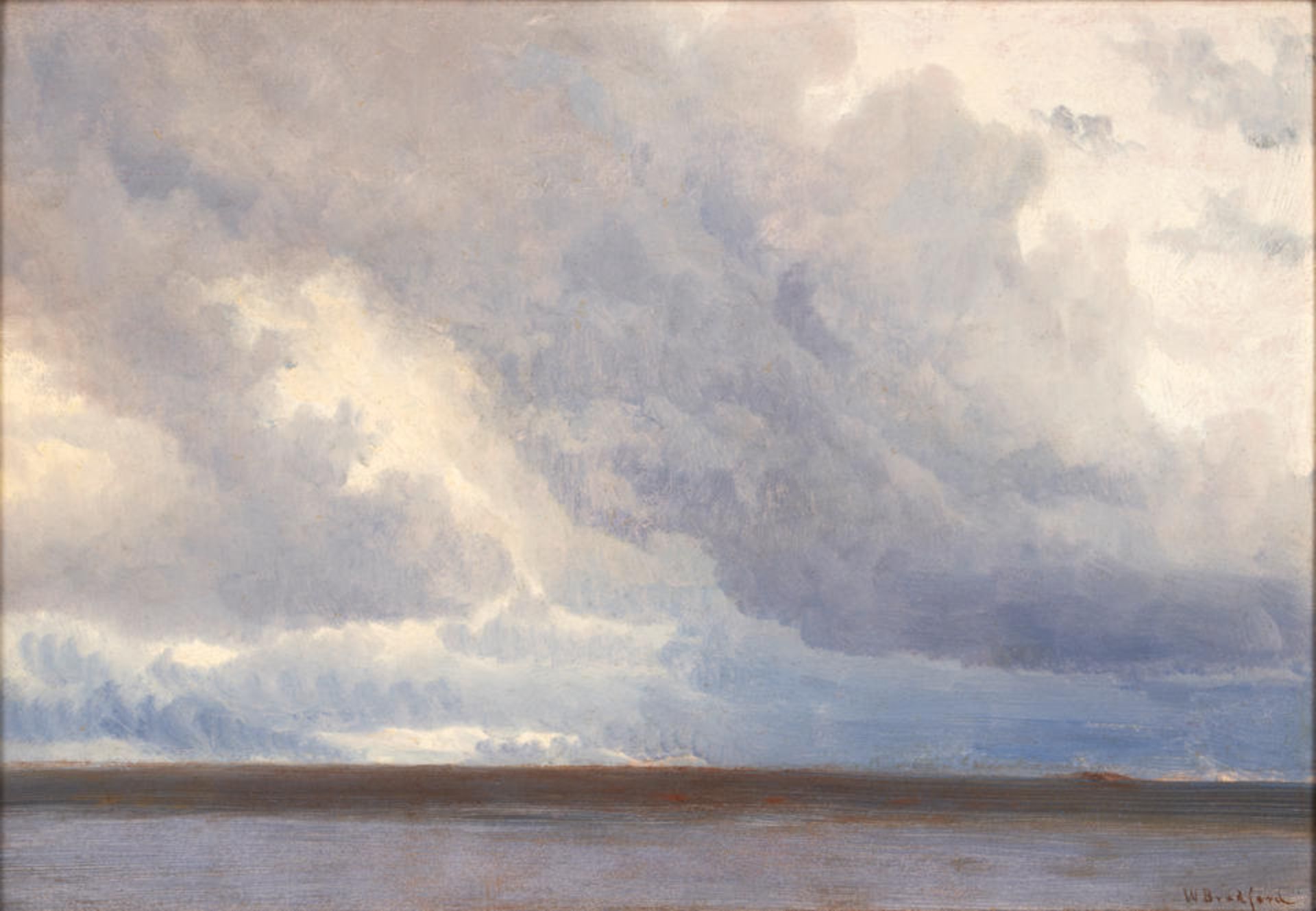 WILLIAM BRADFORD (American, 1823-1892) Thunderstorm (framed 45.4 x 59.5 x 5.5 cm (17 15/16 x 23 ... - Bild 2 aus 3