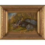 SAMUEL COLMAN (American, 1832-1920) Study of Rocks framed 41.5 x 54.0 x 8.5 cm (16 5/16 x 21 1/4...