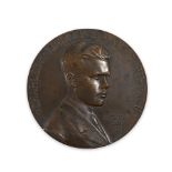 Bronze Medal Commemorating the Transatlantic Flight of Charles Lindbergh, 1927.