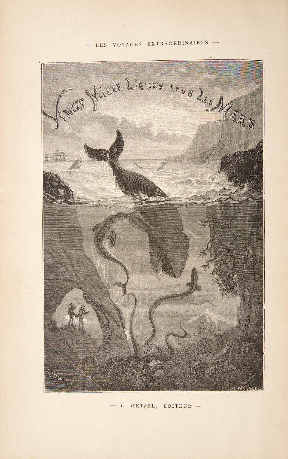 HETZEL ILLUSTRATED EDITIONS OF JULES VERNE. VERNE, JULES. 1828-1905. A group of collected works ... - Image 3 of 4