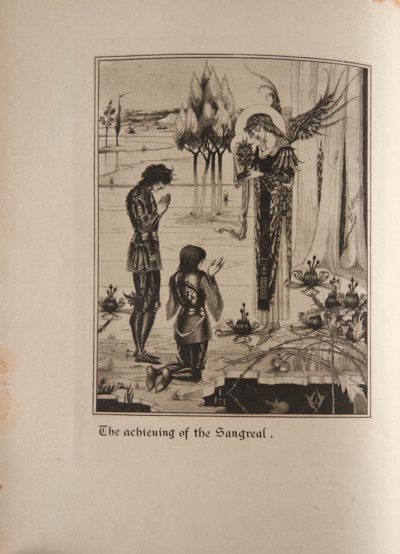 BEARDSLEY ILLUSTRATED MORTE DARTHUR. MALORY, THOMAS. C. 1408-1471. And AUBREY BEARDSLEY. 1872-18... - Image 2 of 3