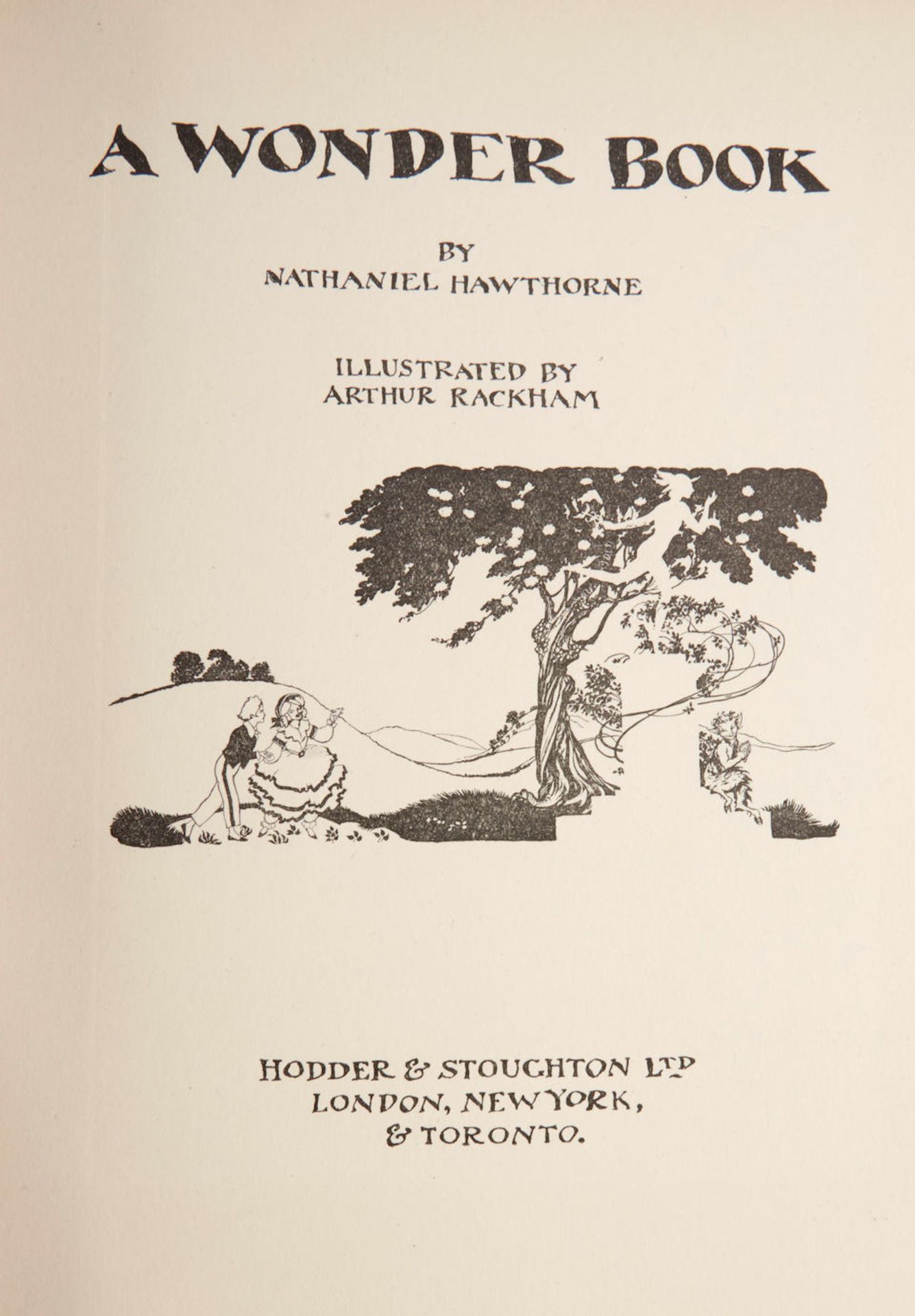 RACKHAM, ARTHUR. 1867-1939. HAWTHORNE, NATHANIEL. 1804-1864. A Wonder Book. London, New York and... - Bild 3 aus 4