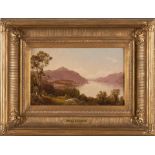 DAVID JOHNSON (American, 1827-1908) View of Lake George framed 34.0 x 44.5 x 7.0 cm (13 3/8 x 1...