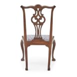 Chippendale Walnut and White Pine Side Chair, attributed to James Graham (1728-1808) or Nathanie...
