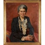 LÉON PRINGELS (Belgian, 1901-1992) Portrait of Constance Duquesne framed 84.0 x 70.0 x 3.0 ...