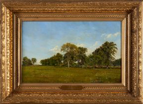 AARON DRAPER SHATTUCK (American, 1832-1928) Late Summer Day, Farmington, CT (framed 44.0 x 60.5 ...