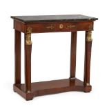 Empire Mahogany Marble-top Console Table, France, c. 1800-1810.