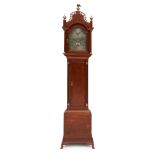 Fine Chippendale Cherry and Pine Tall-Case Clock with Silvered Dial, Lewis Curtis (1774-1845), F...