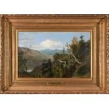 HORACE WOLCOTT ROBBINS (American, 1842-1904) Morning in the Alleghenies, 1860 framed 60.0 x 80.5...
