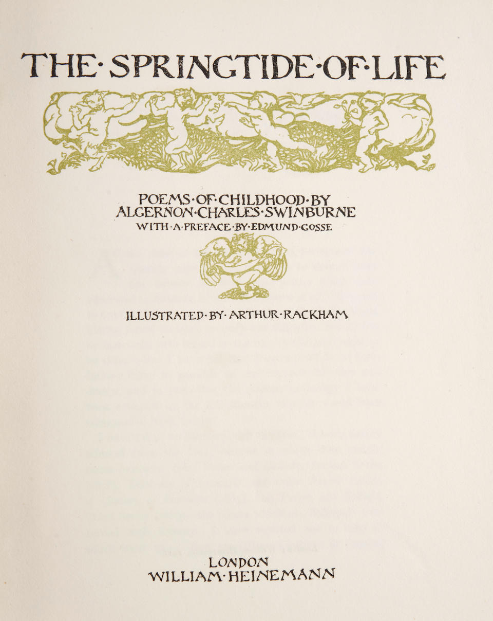 RACKHAM, ARTHUR. 1867-1939. A group of 3 works illustrated by Arthur Rackham: - Image 3 of 4