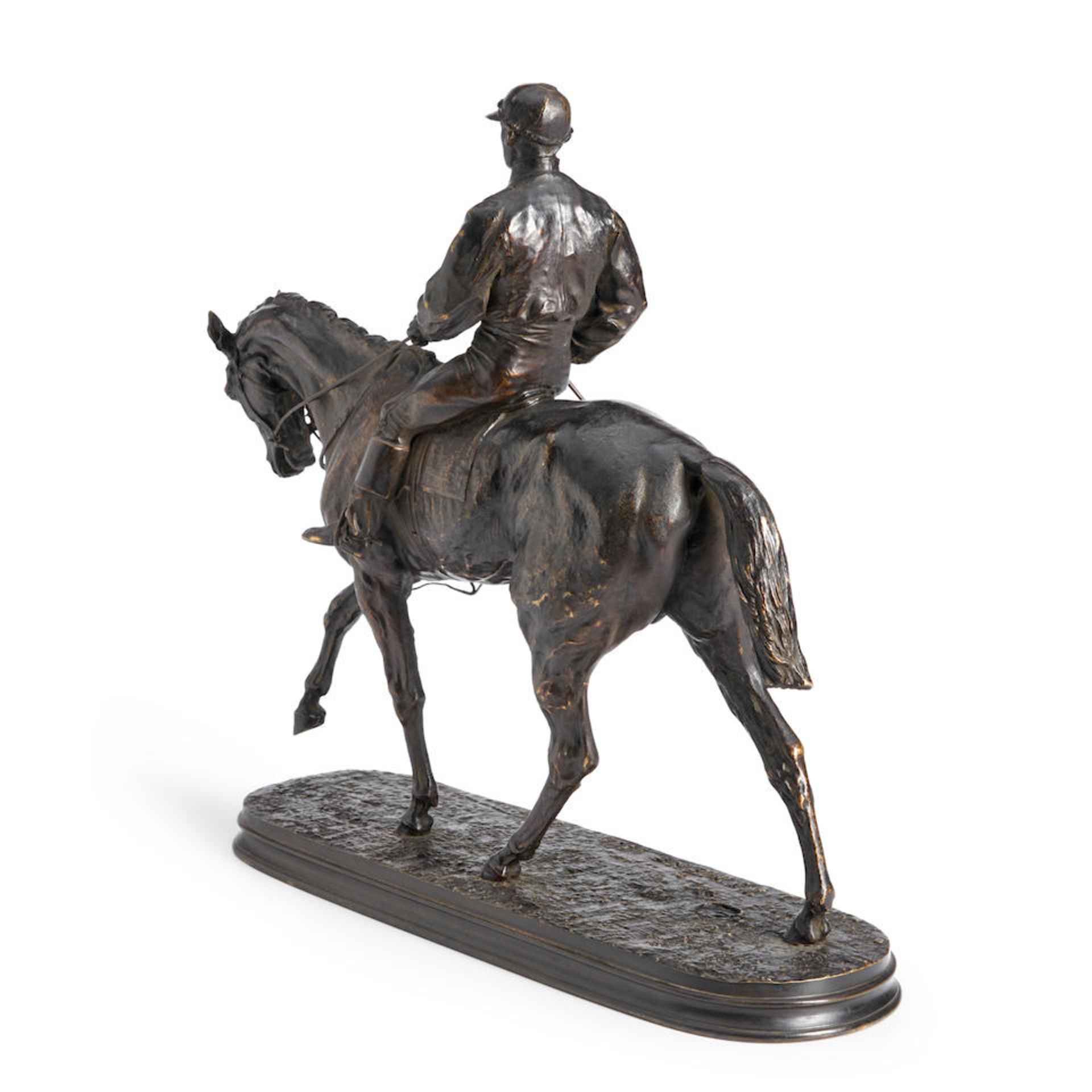 PIERRE JULES MÈNE (French, 1810-1879) Vainqueur du Derby; Jockey à Cheval - Bild 6 aus 8