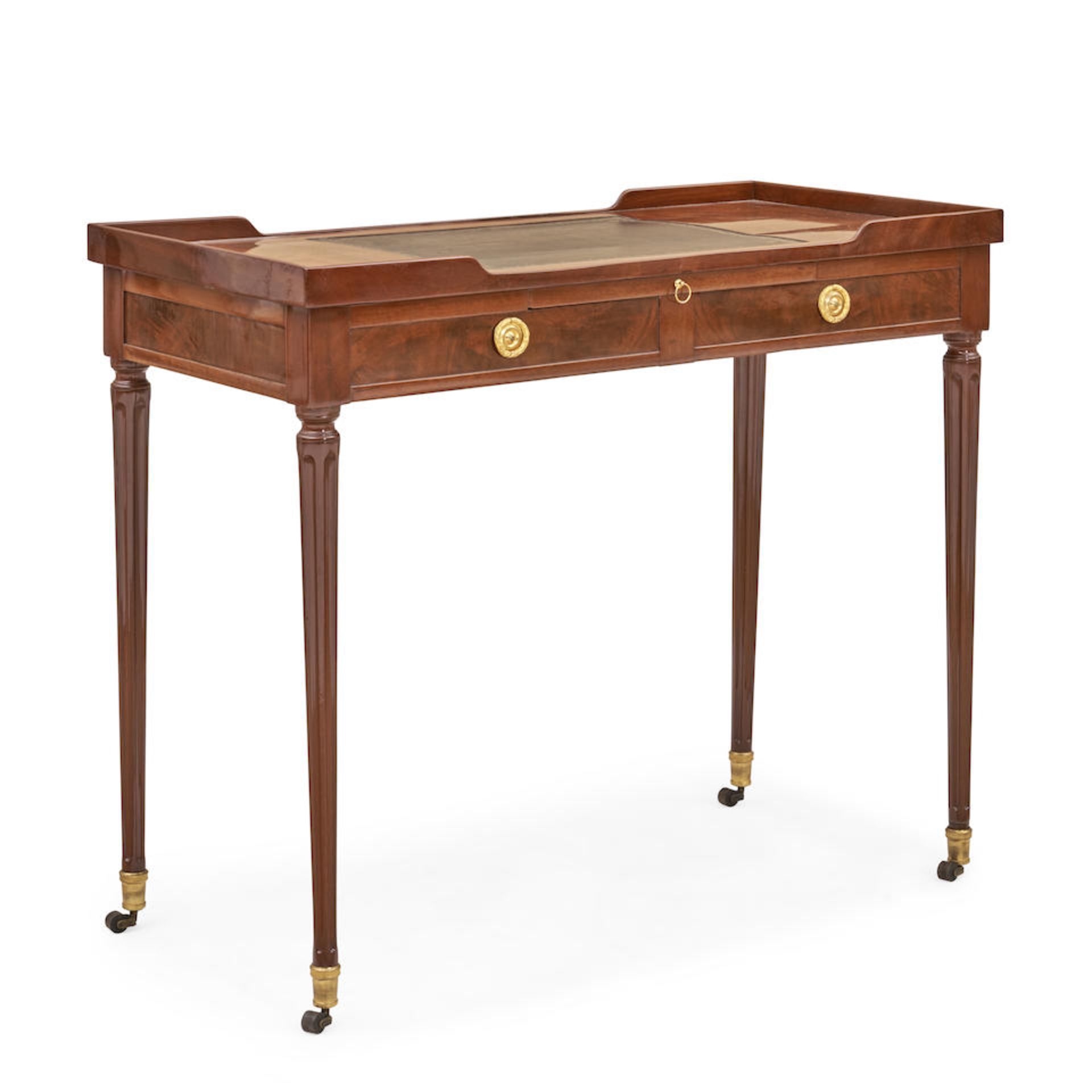 Louis XVI Mahogany Writing Table, France, 18th century.