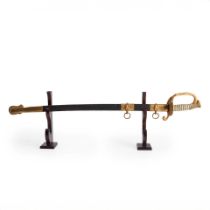 Model 1852 U.S. Navy Presentation Sword, Tiffany & Co., New York, New York, and Paul D. Luneschl...