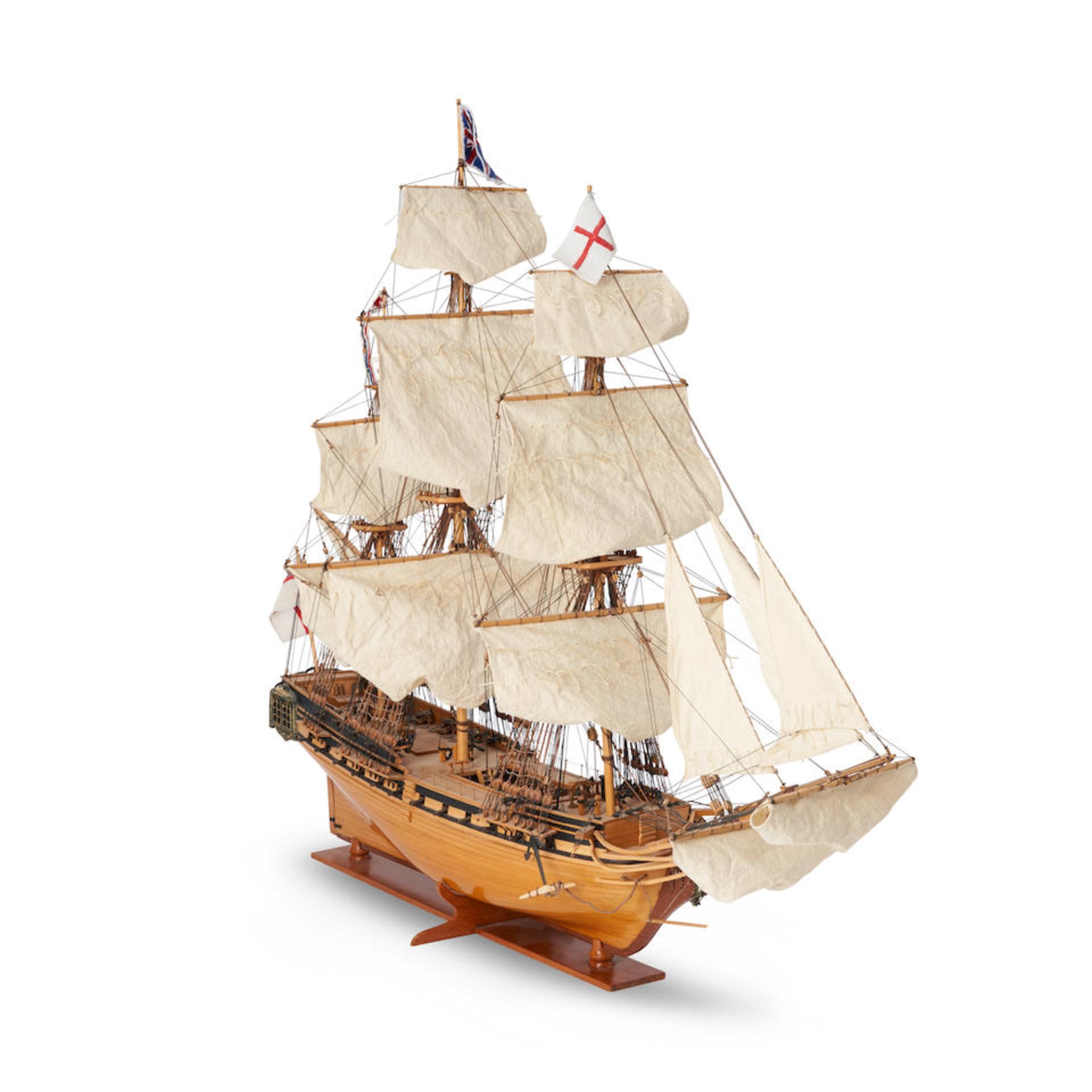 Assembled Scale Model of H.M.S. Unicorn, Historic Marine, Mauritius, c. 1995. - Image 3 of 5