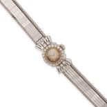 ETERNA: A WHITE GOLD AND DIAMOND LADIES WRISTWATCH