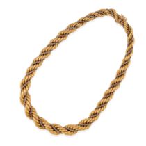 AN 18K BI-COLOR GOLD NECKLACE