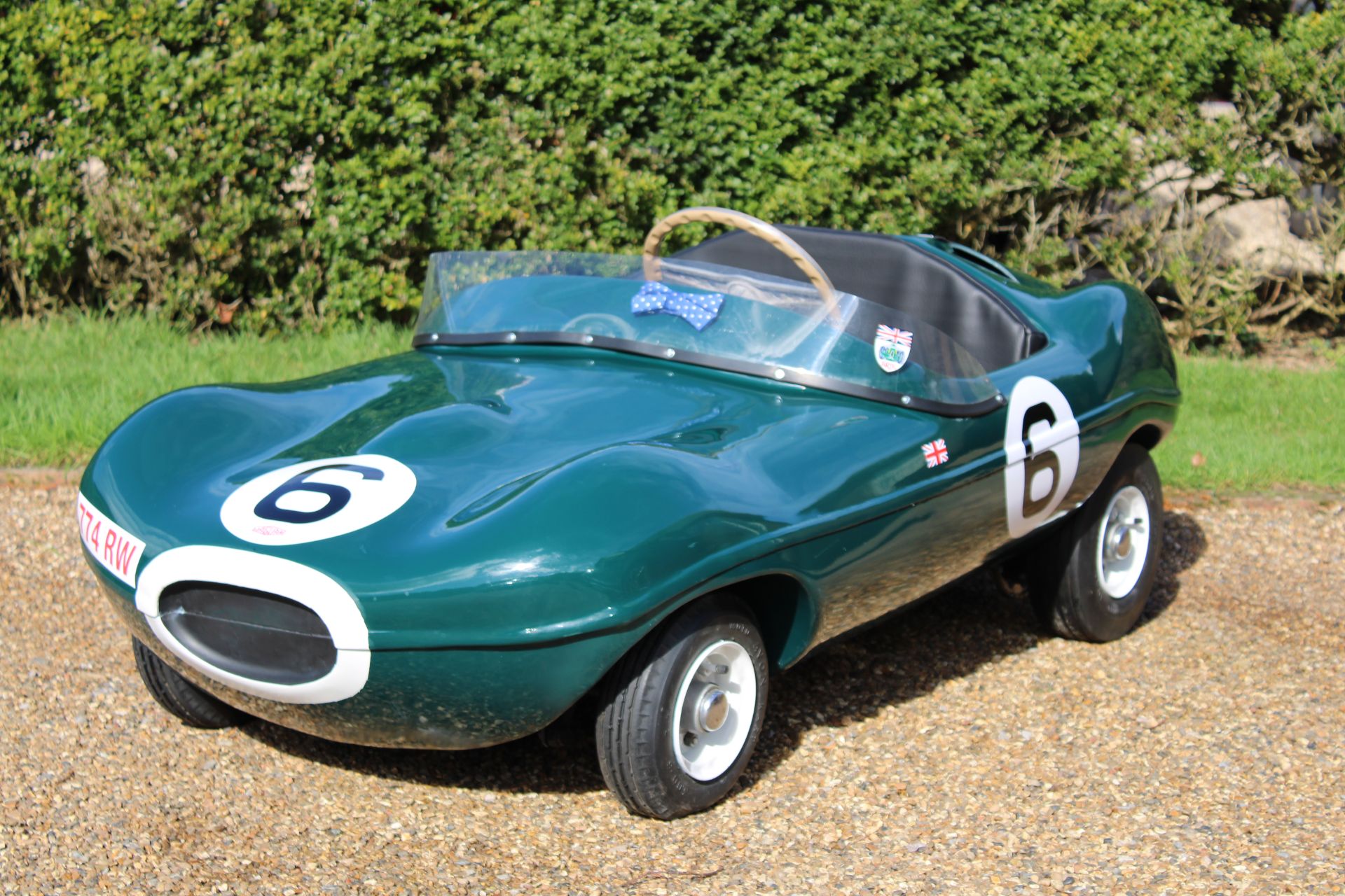 A Cheetah Cub Jaguar D-Type/XKSS child's car by Watsonian, 1960s