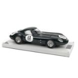A 1:8 scale model of the 'Lumsden/Sargent' 1963 Jaguar E-Type 'Low Drag' Coup&#233; by Javan Smith,