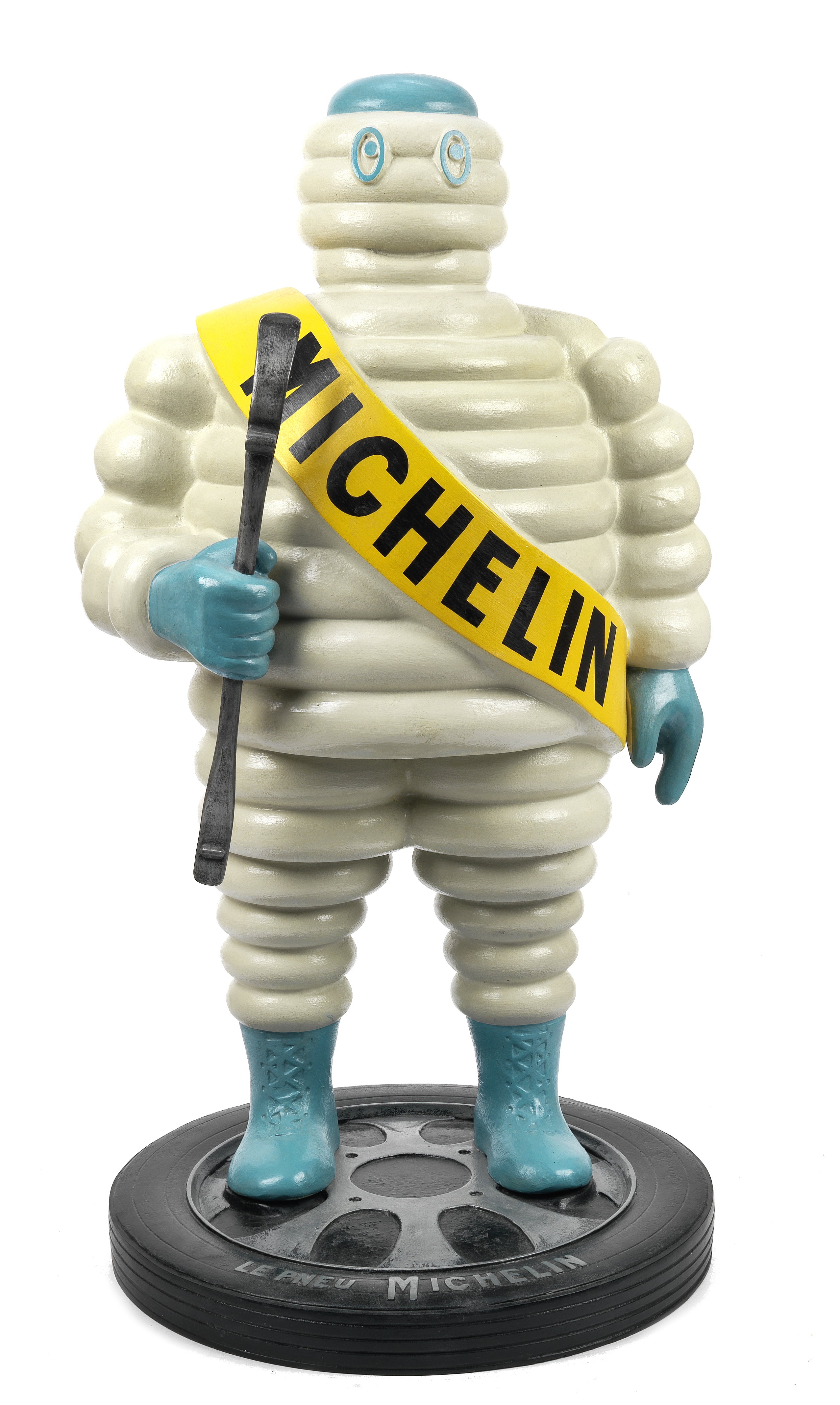 A hand-painted 'Mr Bibendum' standing forecourt display figure,