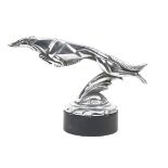 A fine Art Deco 'Leaping Greyhound' mascot for Automobiles Lorraine-Dietrich, by Casimir Brau, F...