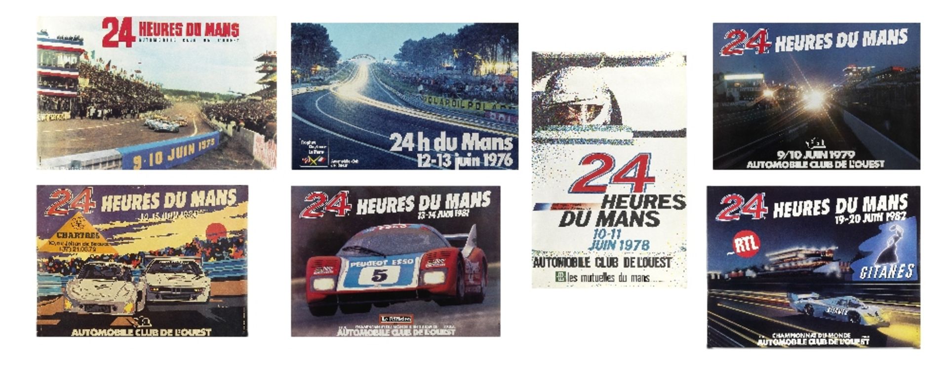 A collection of Le Mans 24-Hours race posters, 1973 to 2023, ((48))