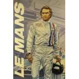 'Steve McQueen - Le Mans', an original artwork on canvas,