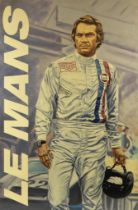 'Steve McQueen - Le Mans', an original artwork on canvas,