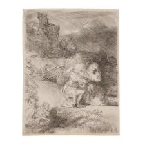 Rembrandt Harmensz van Rijn (1606-1669); The Agony in the Garden;