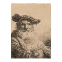 Ferdinand Bol (1616-1680); Old Man with a Flowing Beard and Velvet Cap;