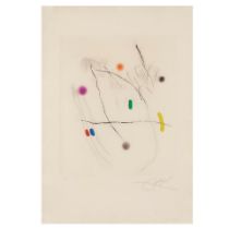 Joan Miró (1893-1983); Gravé sur le Givre II;