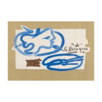 Georges Braque (1882-1963); Profil à la Palette;