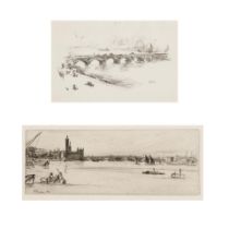 James Abbott McNeill Whistler (1834-1903); Old Westminister Bridge (Kennedy 39, Glasgow 47); Eve...