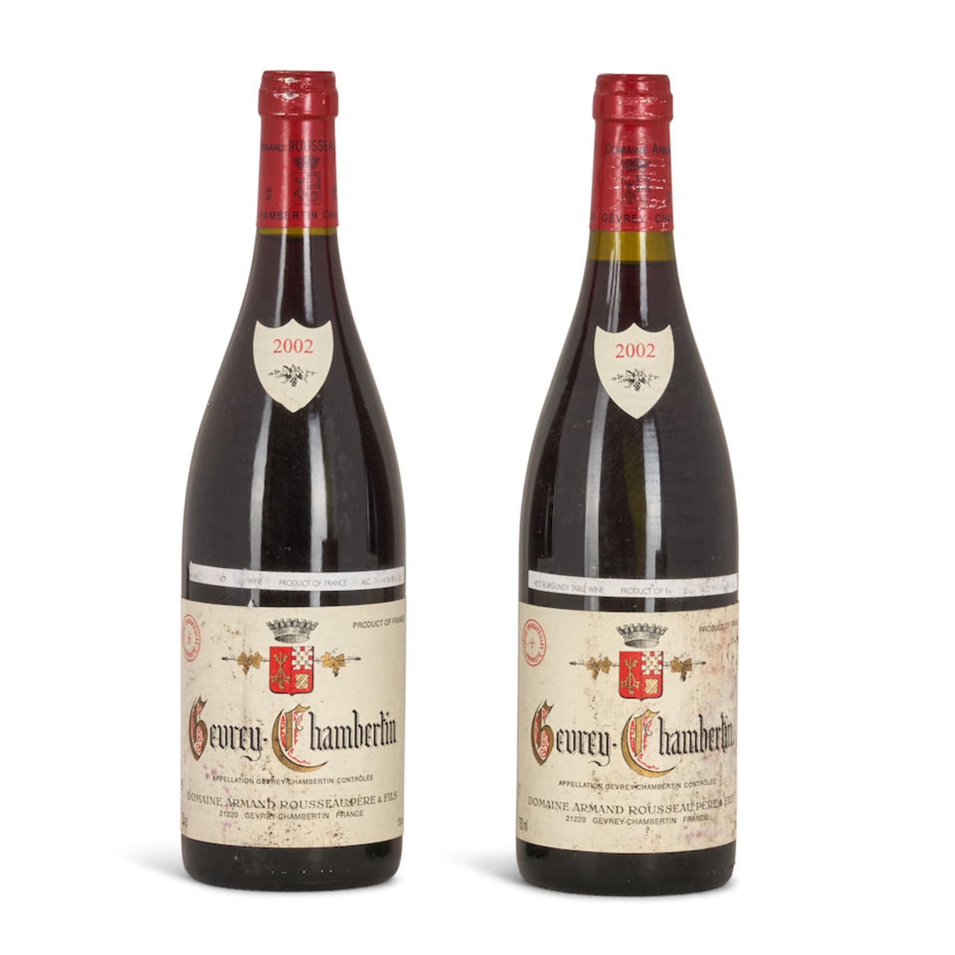 A. Rousseau Gevrey Chambertin 2002 (2 bottles)