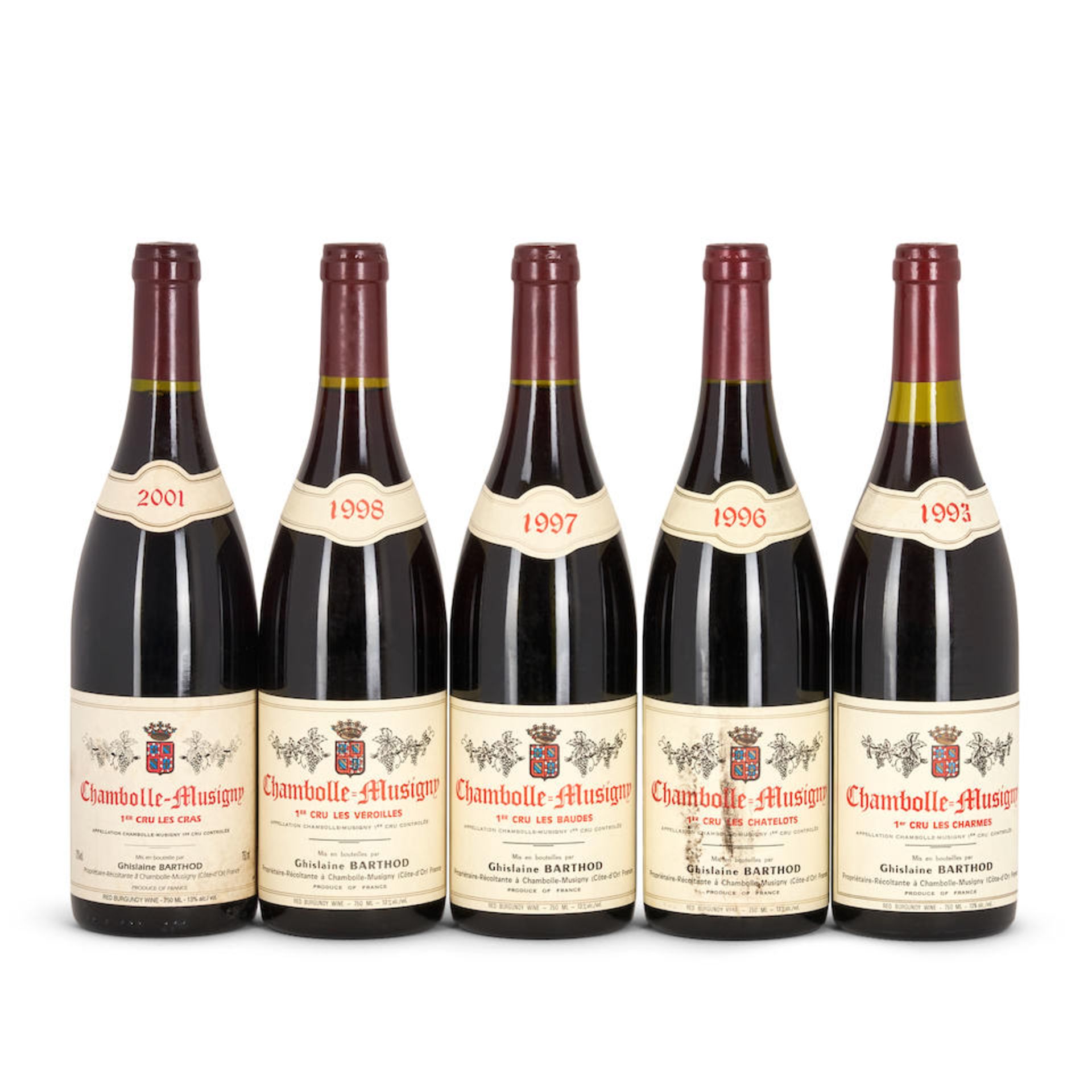 Mixed G. Barthod Chambolle Musigny (5 bottles)